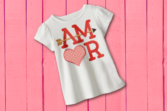 AMOR Con Corazón Y Flecha Applique Review