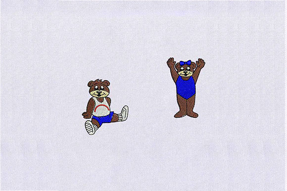 Cute Bear Couple Embroidery Review
