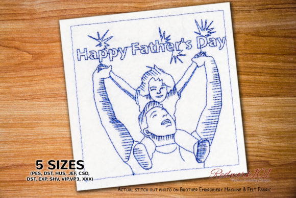 Girl with Father Embroidery Review