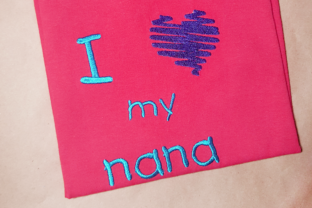 I Heart My Nana Embroidery Review