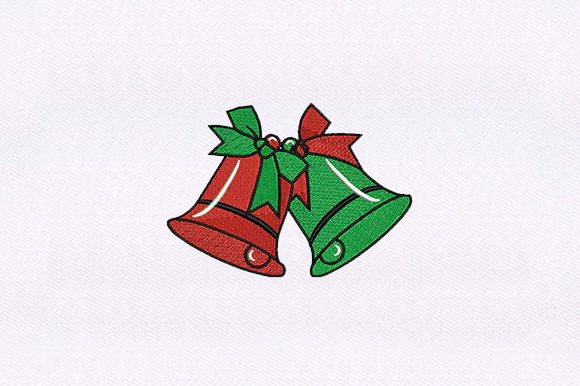 Red and Green Bells Embroidery Review