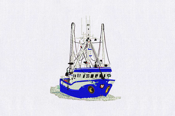 Royal Blue Survey Ship Embroidery Review
