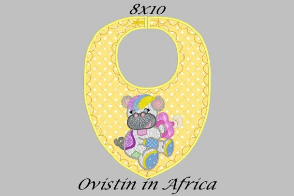 Yellow Baby Hippo Bib Embroidery Review